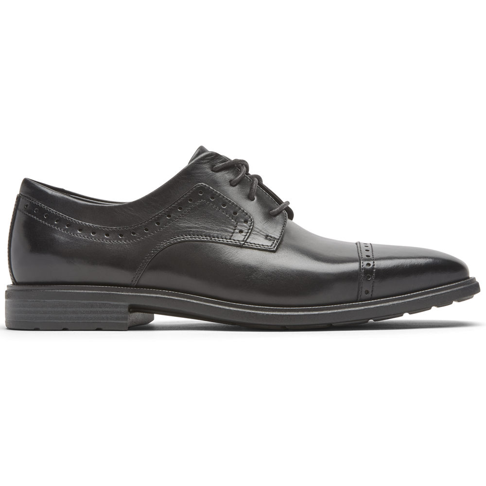 Rockport Mens Farrow Cap Toe - Oxfords Black - IGB267830